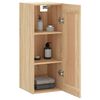 vidaXL Wall Mounted Cabinet Sonoma Oak 34.5x34x90 cm Engineered Wood