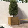 vidaXL Garden Planter Honey Brown 70x70x70 cm Solid Pinewood
