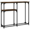 vidaXL Console Table Smoked Oak 90x22,5x75 cm Engineered Wood