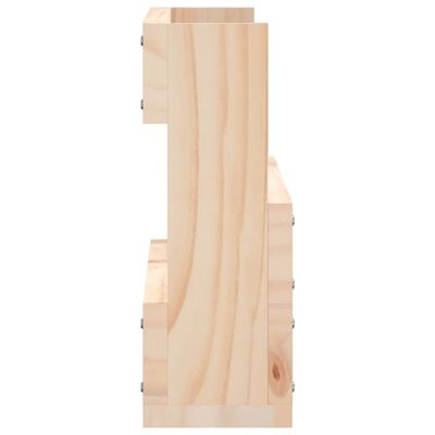 vidaXL Wall-mounted Shoe Racks 2 pcs 59x9x23 cm Solid Wood Pine