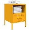 vidaXL Bedside Cabinets 2 pcs Mustard Yellow 36x39x50.5 cm Steel