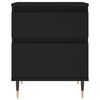 vidaXL Bedside Cabinet Black 40x35x50 cm Engineered Wood