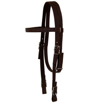 vidaXL Western Saddle. Headstall&Breast Collar Real Leather 15" Brown
