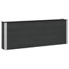 vidaXL Garden Raised Bed Black 200 x 30 x 72 cm WPC and Aluminium