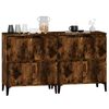 vidaXL Sideboards 2 pcs Smoked Oak 60x35x70 cm Engineered Wood