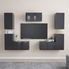 vidaXL 7 Piece TV Cabinet Set Grey Engineered Wood