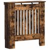 vidaXL Radiator Cover Smoked Oak 78 x 19 x 81.5 cm Engineered Wood