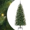 vidaXL Artificial Christmas Tree with 150 LEDs Green 150 cm PE and PVC