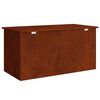 vidaXL Outdoor Storage Box Rusty 100 x 50.5 x 50 cm Steel
