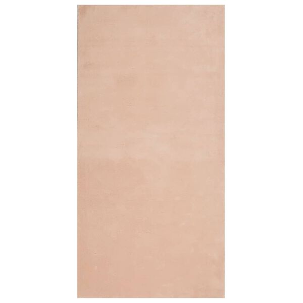 vidaXL Rug HUARTE Short Pile Soft and Washable Blush 100x200 cm