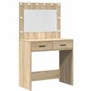 vidaXL Dressing Table Brown 78.5 x 41 x 135 cm Engineered wood