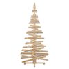 vidaXL Christmas Trees with Stand Natural 180 cm Solid pine wood