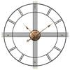vidaXL Wall Clock Black &Oslash;60 cm Iron