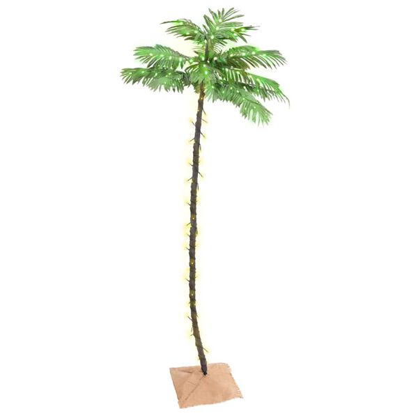 vidaXL LED Palm Tree Warm White 136 LEDs 220 cm