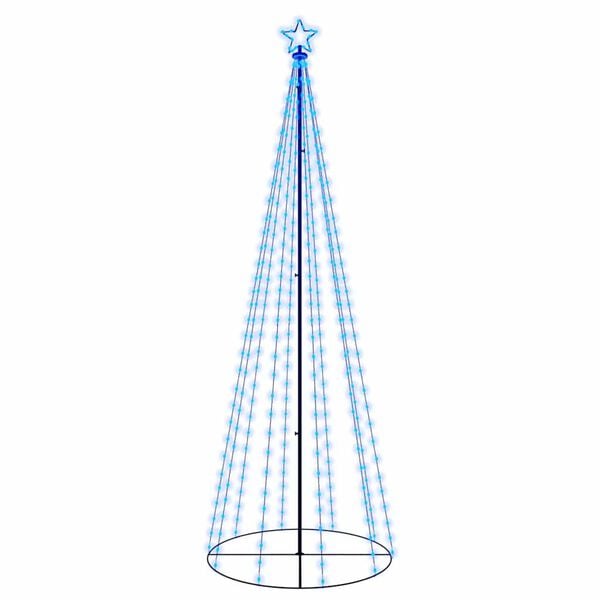 vidaXL Christmas Cone Tree Blue 310 LEDs 100x300 cm