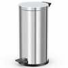 Hailo Pedal Bin "Solid" L 18L Stainless Steel with Galvanized Inner Bin