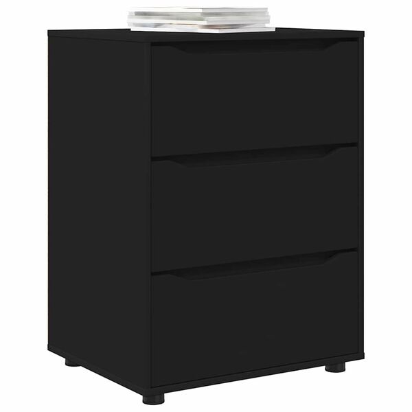vidaXL Storage Cabinet Black 60 x 48 x 81 cm Engineered Wood