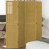 vidaXL Room Divider 4 Panels Brown Solid Wood Paulownia