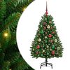 vidaXL Artificial Christmas Tree with Stand Green 120 cm PVC and Metal