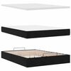 vidaXL Ottoman Bed with Mattresses Black 140x200cm Velvet