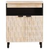 vidaXL Sideboard White Wash Finish 60 x 33 x 75 cm Solid Mango Wood