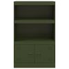 vidaXL Sideboard Olive Green 67x39x107 cm Steel