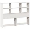 vidaXL Bookcase Bed without Mattress White 140x200 cm Solid Wood Pine