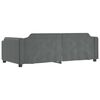 vidaXL Day Bed without Mattress Dark Grey 90x190 cm Single Fabric