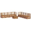 vidaXL Outdoor Sofa Set 9 pcs Natural