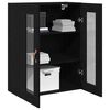 vidaXL Wall Cabinet Black Oak 69.5 x 34 x 90 cm Engineered Wood