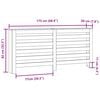vidaXL Radiator Cover White 175x20x82 cm Engineered Wood
