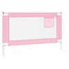 vidaXL Toddler Safety Bed Rail Pink 120x25 cm Fabric