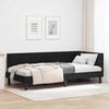 vidaXL Corner Bed Frame with Headboard Black 90 x 200 cm Velvet