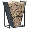 vidaXL Firewood Rack Anthracite 69.5x35x81 cm Cold-rolled steel
