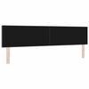 vidaXL LED Headboard with LED Strip Lights Dark Grey 200 cm Polyester