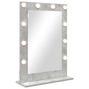 vidaXL Vanity Mirror with Mirror Concrete Grey 70 x 50 x 18 cm
