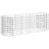 vidaXL Gabion Raised Bed Galvanised Iron 300x100x100 cm