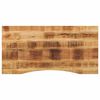 vidaXL Desk Top with Curve 120x50x2.5 cm Solid Wood Rough Mango