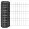 vidaXL Wire Fences PVC-coated iron Grey