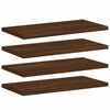 vidaXL Wall Shelves 4 pcs Brown Oak 40x20x1.5 cm Engineered Wood