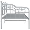 vidaXL Sofa Bed Frame without Mattress Grey Metal 90x200 cm