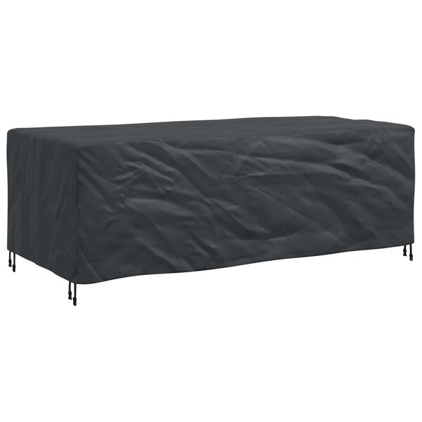 vidaXL Furniture Cover Plain Black 220 x 110 x 70 cm 600D