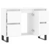 vidaXL Bathroom Cabinet White 80x33x60 cm Engineered Wood