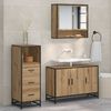 vidaXL Bathroom Furniture Set 3 pcs Artisan oak Engineered wood