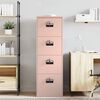 vidaXL File Cabinet Pink 45.5 x 42 x 139 cm Cold-Rolled Steel