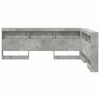 vidaXL Storage Headboard Concrete Grey 135 cm Engineered Wood