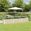 vidaXL Planter Ivory 290 x 50 x 45 cm Galvanised Steel