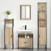 vidaXL Bathroom Furniture Set 4 pcs Sonoma Oak Engineered Wood
