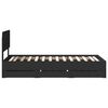 vidaXL Bed Frame with Headboard Black 75 x 190 cm Engineered Wood