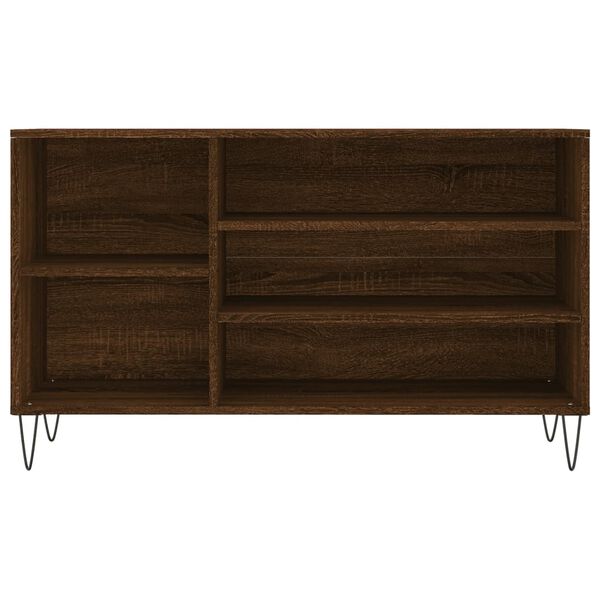 vidaXL Shoe Cabinet Brown Oak 102x36x60 cm Engineered Wood